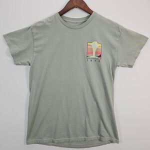 Buzz Yellowstone National Park Old Faithful Graphic T-Shirt Green Small